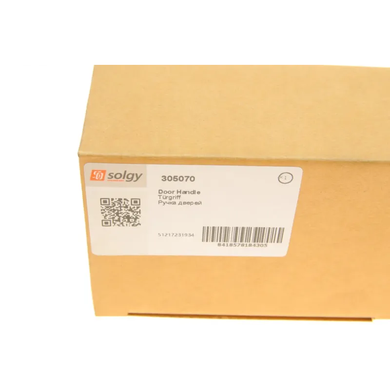 Ручка дверей права SOLGY 305070 для BMW 5 F10/F07, 7 F01-F04 2008-2016 (чорна)