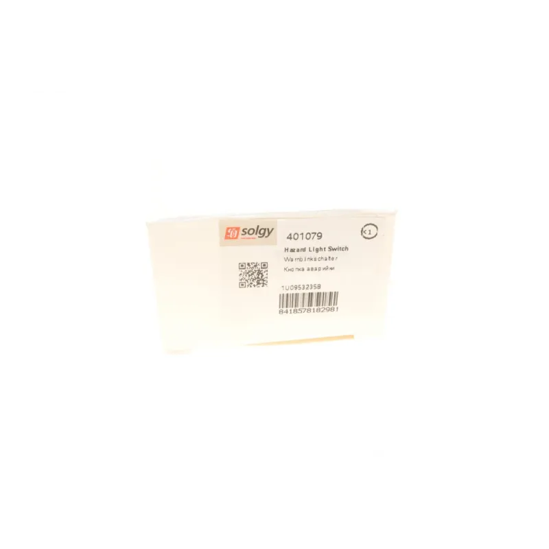 Кнопка аварійної сигналізації SOLGY 401079 для Skoda Octavia (1U2) 1996-2013, червона, трикутна