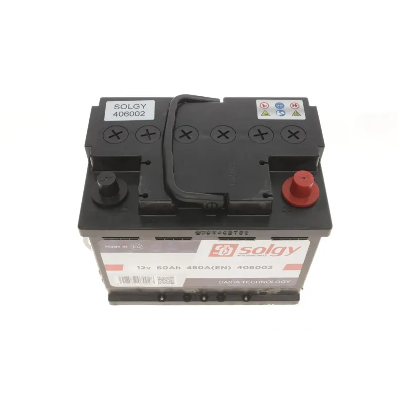 Акумулятор SOLGY 406002 60Ah 480A (242x175x190/+R) для Alfa Romeo 156, 159, 164