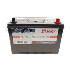 Купити Акумулятор SOLGY 406028 100Ah 750A (303x175x227) для Citroen C-Crosser, Hyundai Santa Fe, Kia Sorento | KovelAutoHub