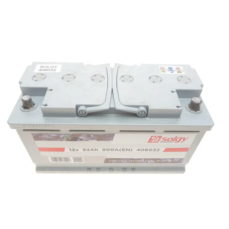 Акумулятор SOLGY 406032 Start-Stop AGM 92Ah/900A (353x175x190/+R/B13) для Audi, BMW, Ford