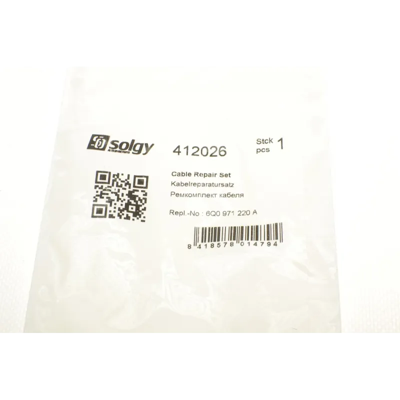 Ремкомплект кабелю свічки розжарювання SOLGY 412026 для Skoda Fabia, VW Polo 1.9 TDI 2000-2010
