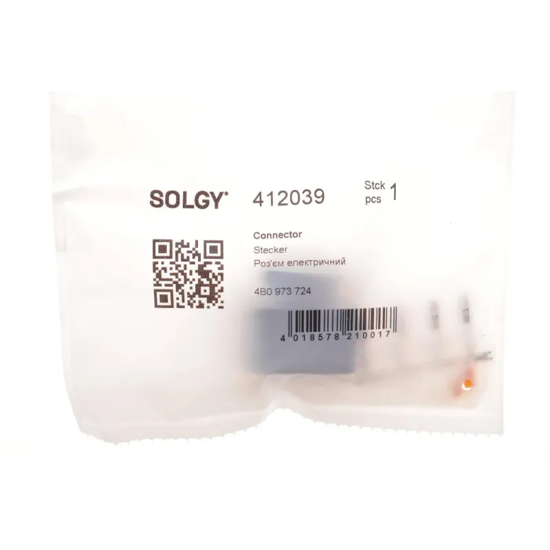 Роз'єм електричний котушки запалювання SOLGY 412039 для Volkswagen Golf/Bora/Caddy 1.2-2.8 i 1999-2015