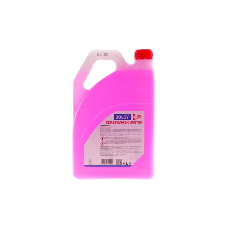 Омивач скла зимовий SOLGY (-22°C) 4 л, артикул 501002