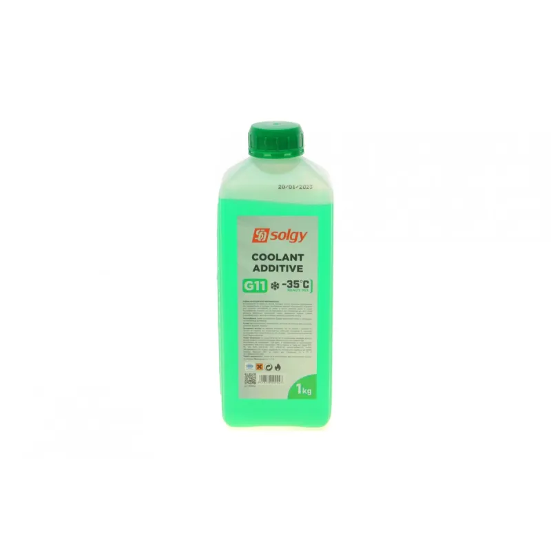 Антифриз SOLGY G11 зелений 1 кг (-35°C) готовий до застосування 503004