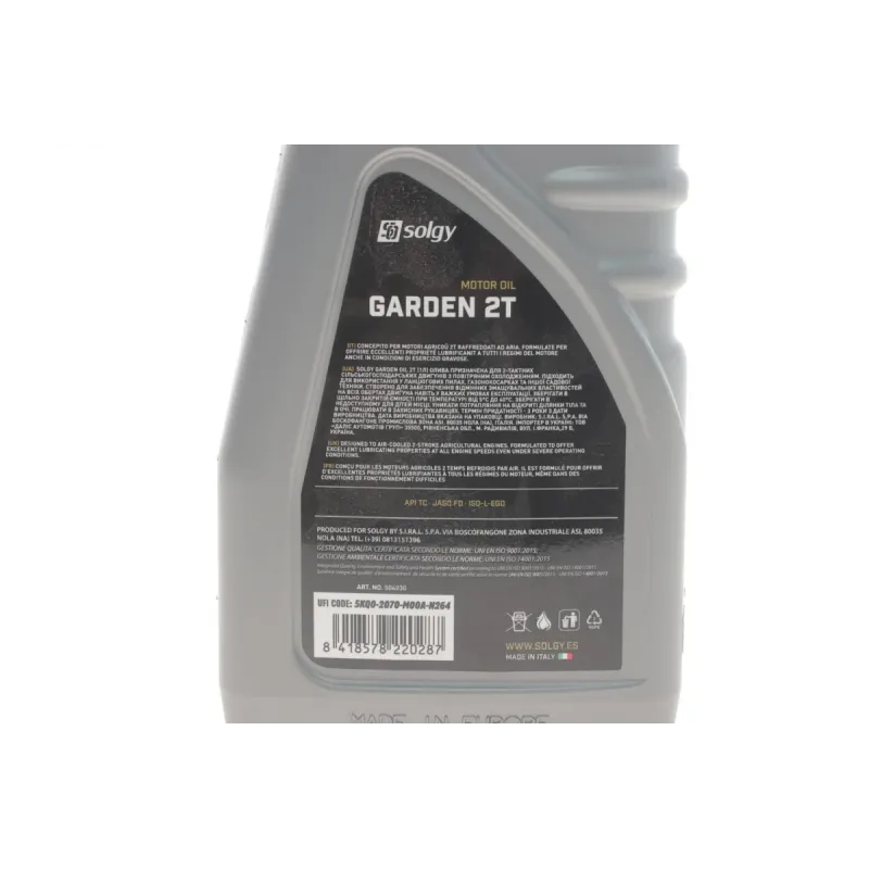 Двотактна олива SOLGY Garden Oil 2T (1L) 504030 для садової техніки