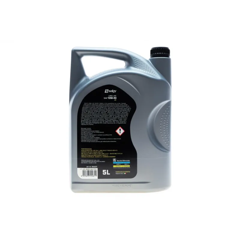 Олива 10W40 LONG LIFE SINTEX LS (5L) (MB 228.51/MB 228.31/ACEA E4/E6/E7/E9)