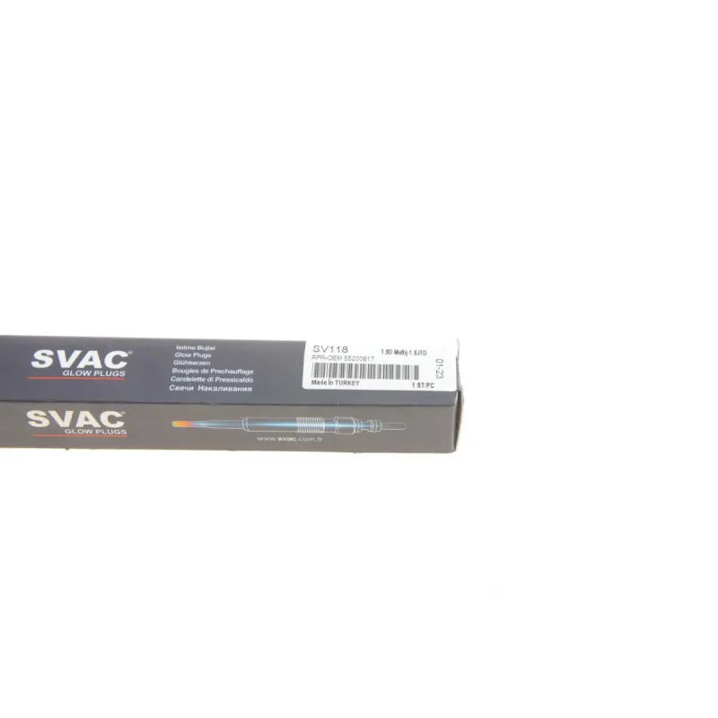 Свічка розжарювання SVAC SV118 для Fiat Doblo, Opel Astra H, 1.9 JTD/CDTI, 11V