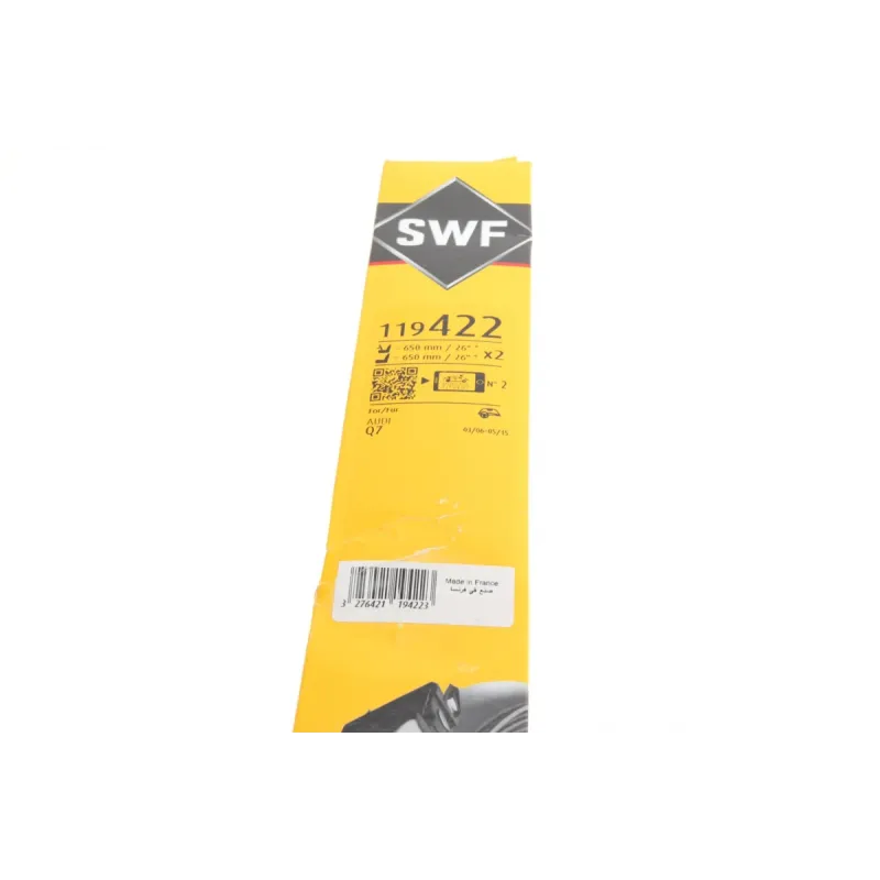 Щітки склоочисника безкаркасні SWF 119422 (650/650мм) для Audi Q7 (4L) 2006-2015