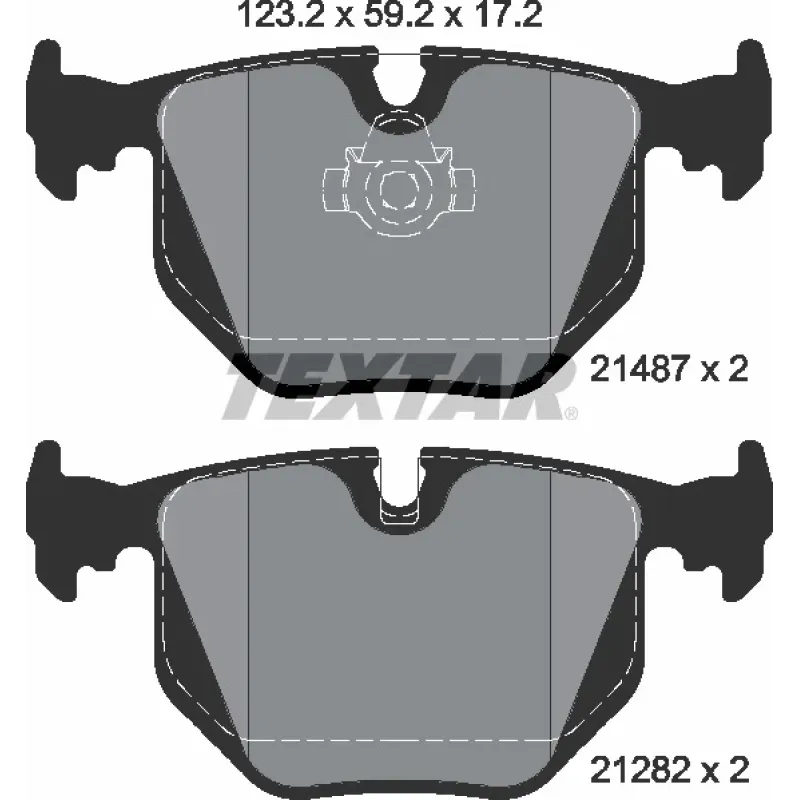 Колодки гальмівні (задні) BMW 3/5/X5 95- (Teves) Q+