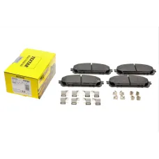 Колодки гальмівні передні TEXTAR 2207001 для Jeep Cherokee KL 2013-, 166.9x61.9 мм