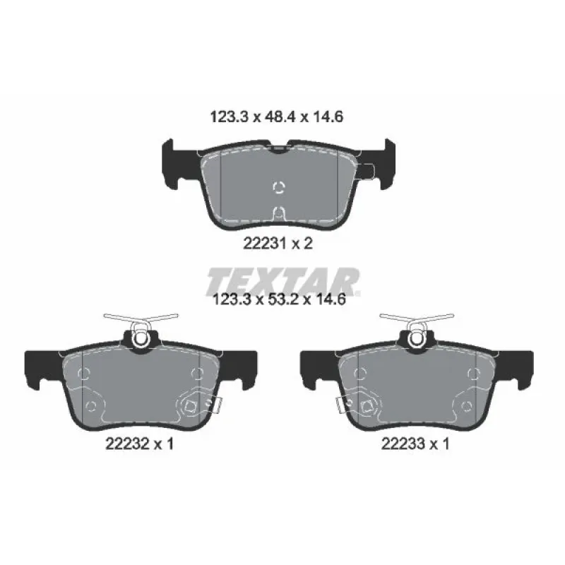 Колодки гальмівні (задні) Ford Mondeo/Galaxy/S-Max 14- (Teves)Q+