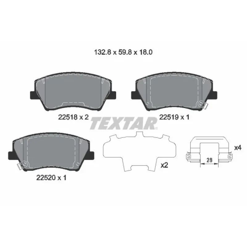 Колодки гальмівні (передні) Hyundai Elantra 05- (Mando) (з датчиком) Q+