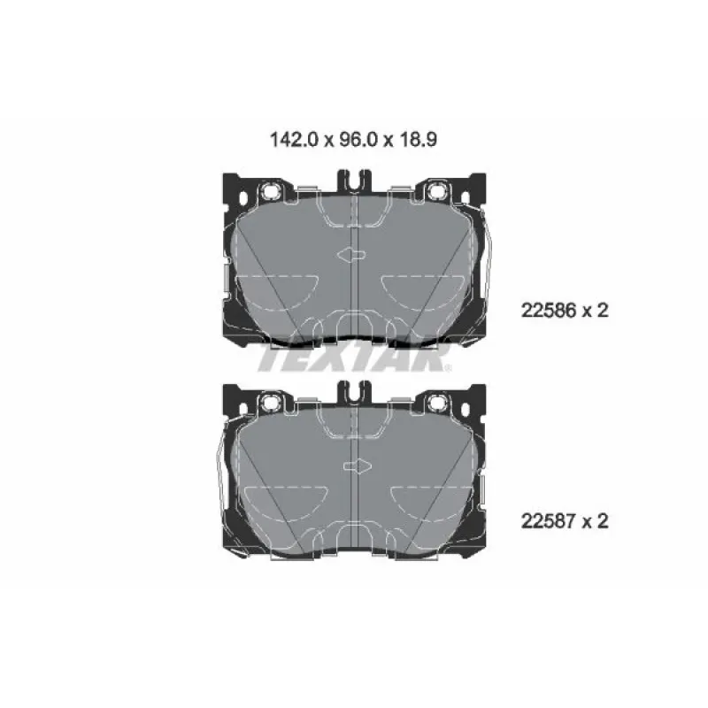 Колодки гальмівні (передні) MB C-class (W205/S205/C205)/E-class (W213) 16- (Brembo)