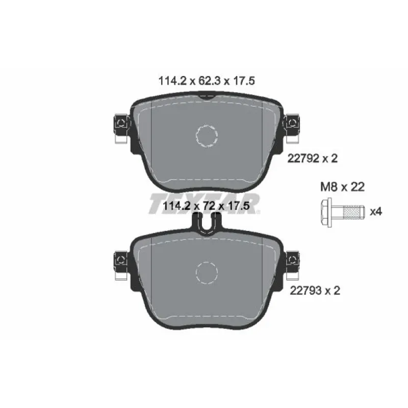 Колодки гальмівні (задні) MB E-class (W213/S213) 16- (TRW) Q+