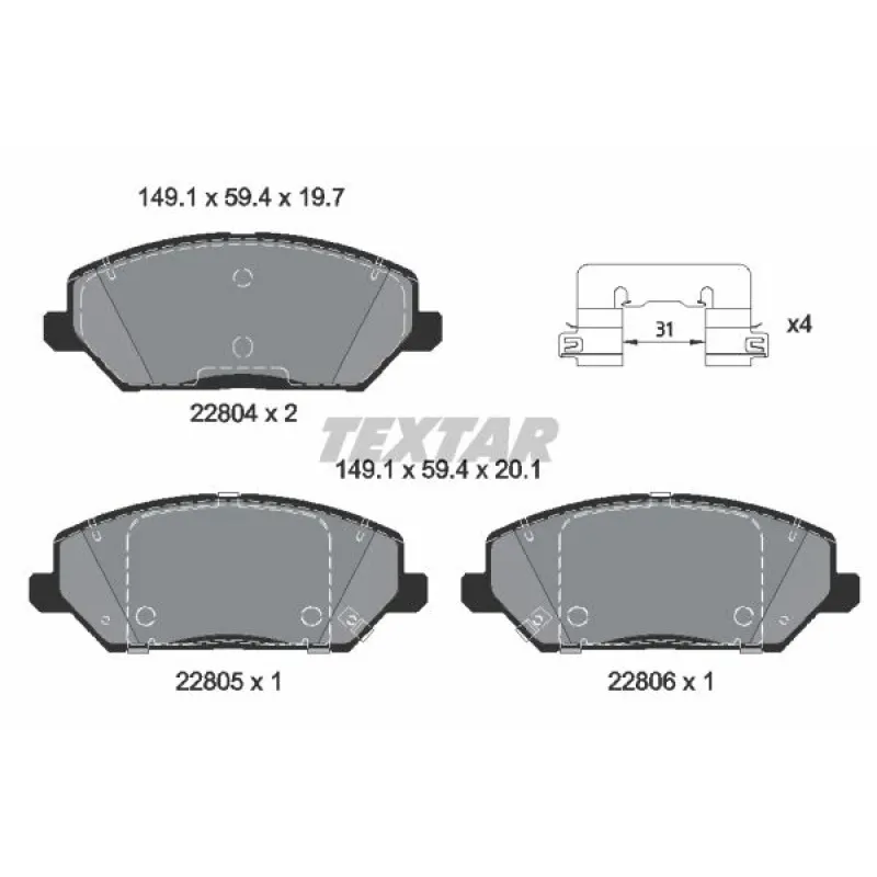 Колодки гальмівні (передні) Hyundai i30 16-/Kia Ceed/Pro Ceed 18- Q+