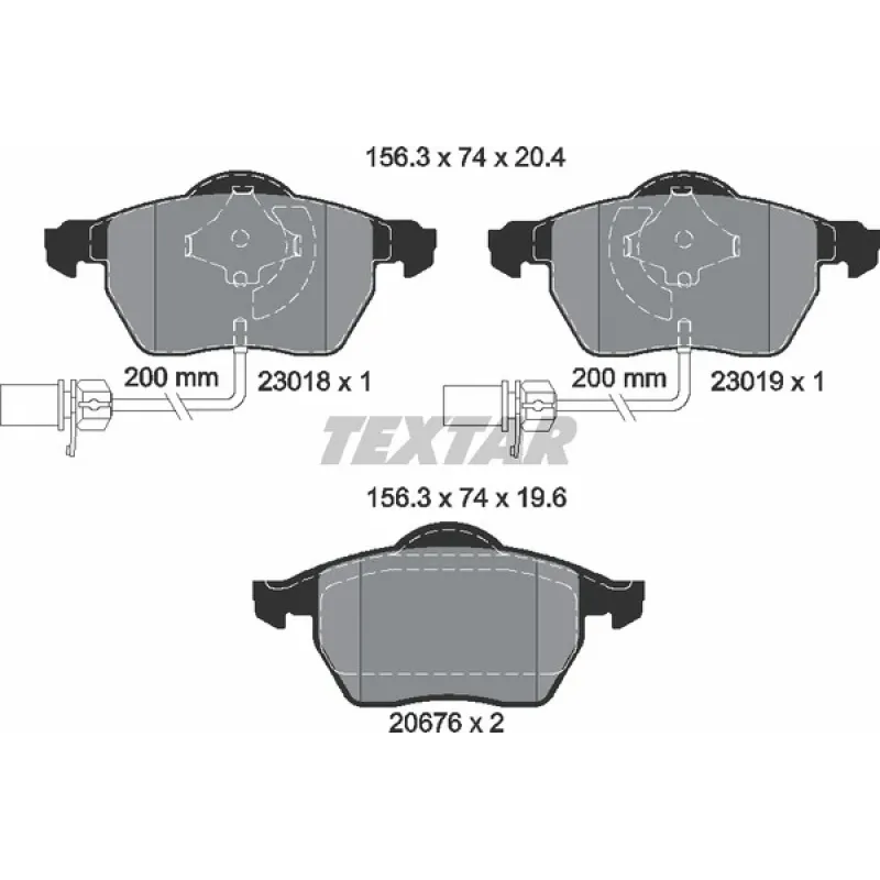 Колодки гальмівні (передні) Audi A4/A6/Skoda Superb/VW Passat 1.9TDI/2.5TDI 96- Q+ (з датчиками)