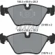 Колодки гальмівні (передні) BMW 3 (E46) 98-07/ X3 (E83)03-11 (Teves) Q+