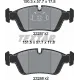 Колодки гальмівні передні TEXTAR 2328702 для BMW 3 (E36/E46) 1990-2005, Teves, 151.3x57.7 мм