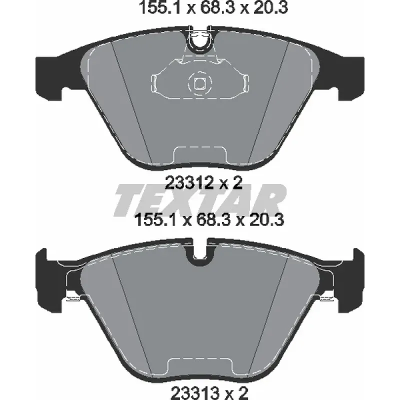 Колодки гальмівні (передні) BMW 5 (E60)/6 (E64)/7 (E65) 01-10 (Teves)