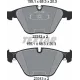 Колодки гальмівні (передні) BMW 5 (E60)/6 (E64)/7 (E65) 01-10 (Teves)