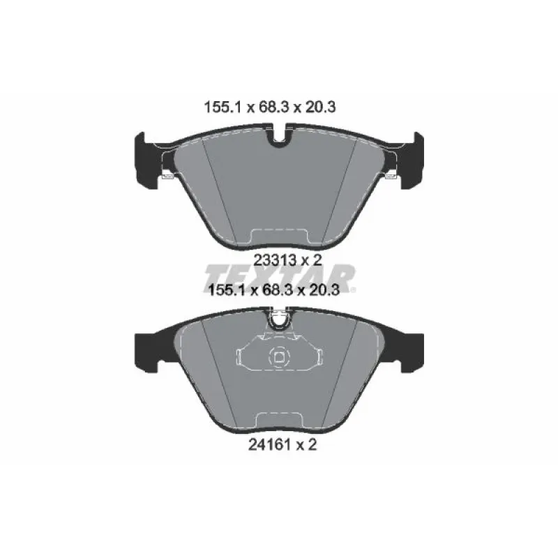 Колодки гальмівні (передні) BMW 3 (E90-E92)/ X1 (E84) 04-15 (Teves)