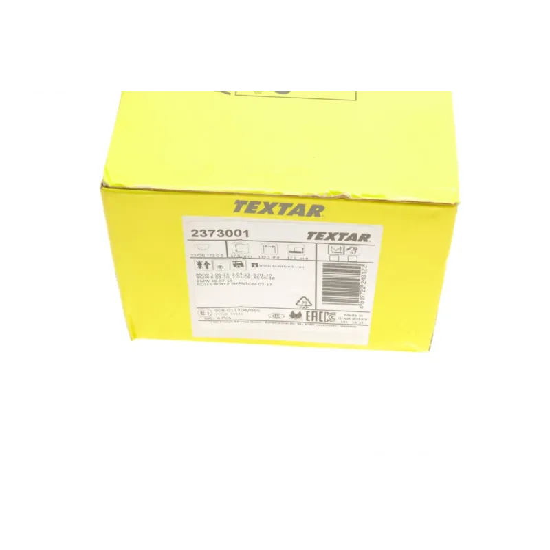 Колодки гальмівні задні TEXTAR 2373001 для BMW 5 (E60) 2003-2010, BMW X5 (E70) 2006-2013, BMW X6 (E71) 2008-2014