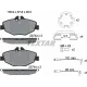 Колодки гальмівні передні TEXTAR 2374303 для Mercedes-Benz E-Class W211 2002-2008, 136.9x67.8x20 мм