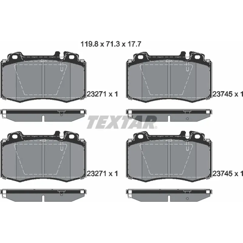 Колодки гальмівні (передні) MB C-class/CLK 1.8-5.5 98- (Brembo) Q+