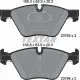 Колодки гальмівні передні TEXTAR 2379301 для BMW 5 (E60/E61) 2003-2010, 155.3x63.9 мм
