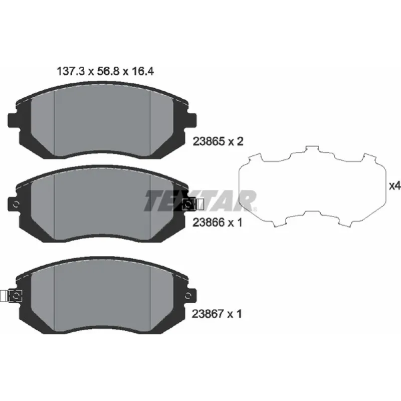 Колодки гальмівні (передні) Subaru Forester/Legacy 02-09 (Tokico)