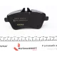 Колодки гальмівні передні TEXTAR 2388101 для Mercedes-Benz A-Class W169/B-Class W245 2004-2012, 70x131.8x20.1 мм