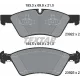 Колодки гальмівні передні TEXTAR 2392201 для Mercedes-Benz E-Class W211, GL-Class X164 2002-, 193.3x69.8 мм