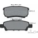 Колодки гальмівні задні TEXTAR 2401401 для Mitsubishi Outlander, Lancer, Chrysler 200, Dodge Avenger, Jeep Compass, 15.4 мм
