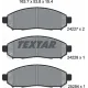Колодки гальмівні передні TEXTAR 2422704 для Nissan Leaf, Navara, Pathfinder (163.8x54.1x15.4 мм)