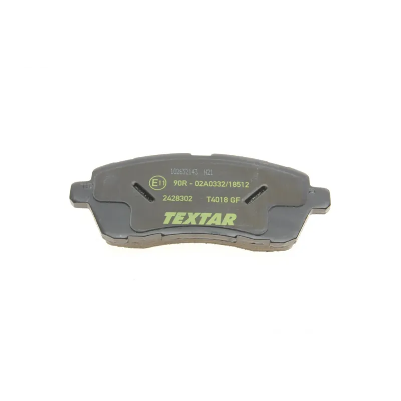 Колодки гальмівні передні TEXTAR 2428302 для Ford Fiesta VI 2008-2015, 125.6x51.7x17.6 мм