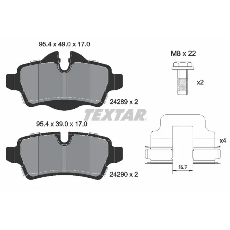 Колодки гальмівні (задні) Mini (R56)/Roadster (R59)/Clubman (R55) 06-15 (Lucas) Q+