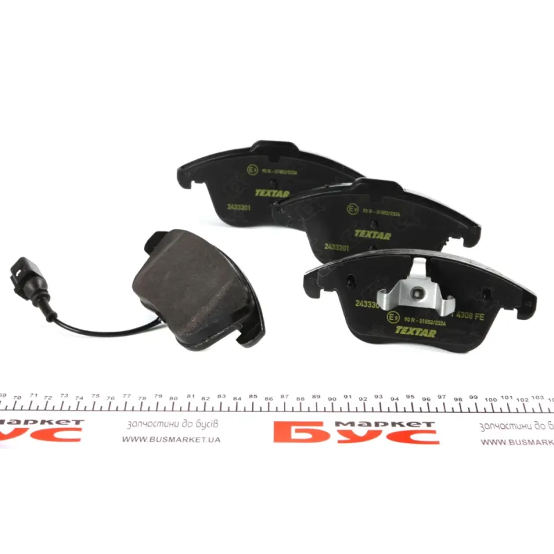 Колодки гальмівні передні TEXTAR 2433301 для VW Tiguan, Sharan, Audi Q3 (з датчиком)