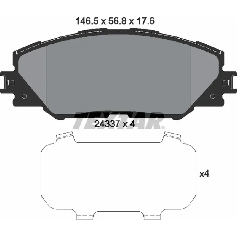 Колодки гальмівні (передні) Toyota RAV4 2.0-3.5/Prius 1.8 05- (Advics)