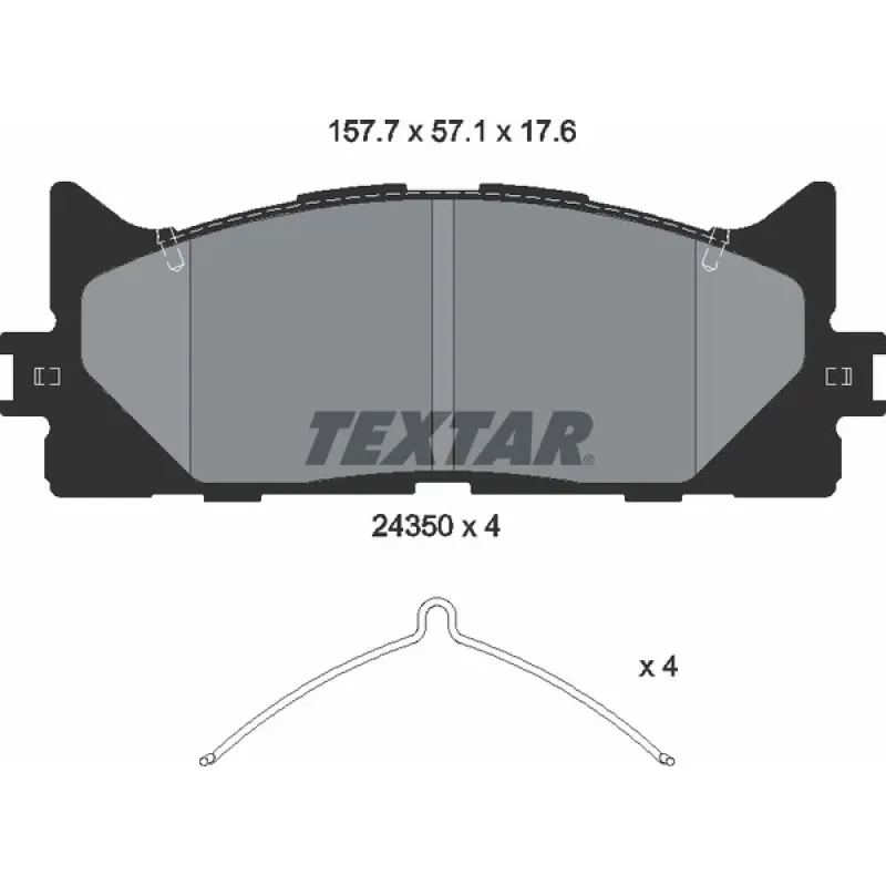 Колодки гальмівні (передні) Toyota Camry/Lexus ES 01- (Akebono)
