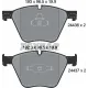 Колодки гальмівні передні TEXTAR 2443601 для BMW 5 (F07)/7 (F01)/X5 (E70) 192.8x96.5 мм