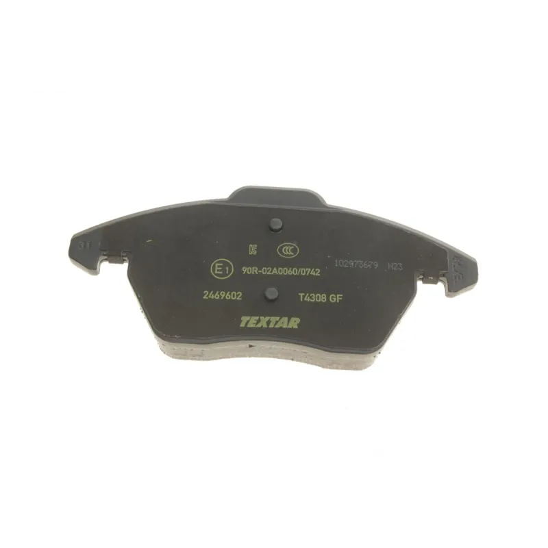 Колодки гальмівні передні TEXTAR 2469602 для Volkswagen Caddy 2003-, Audi A3 8P 2003-2012, 155.4x71.5 мм