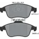 Колодки гальмівні (передні) Renault Megane III/Laguna III 1.5dCi/2.0dCi 07- (Teves) Q+