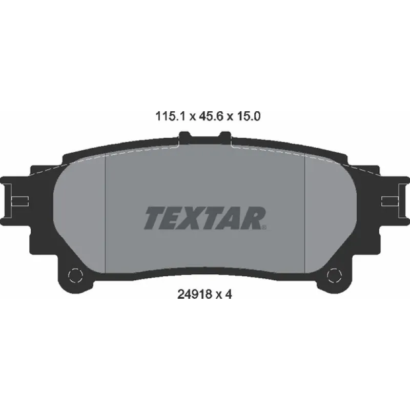 Колодки гальмівні (задні) Lexus RX 08-15/Toyota Prius 11-