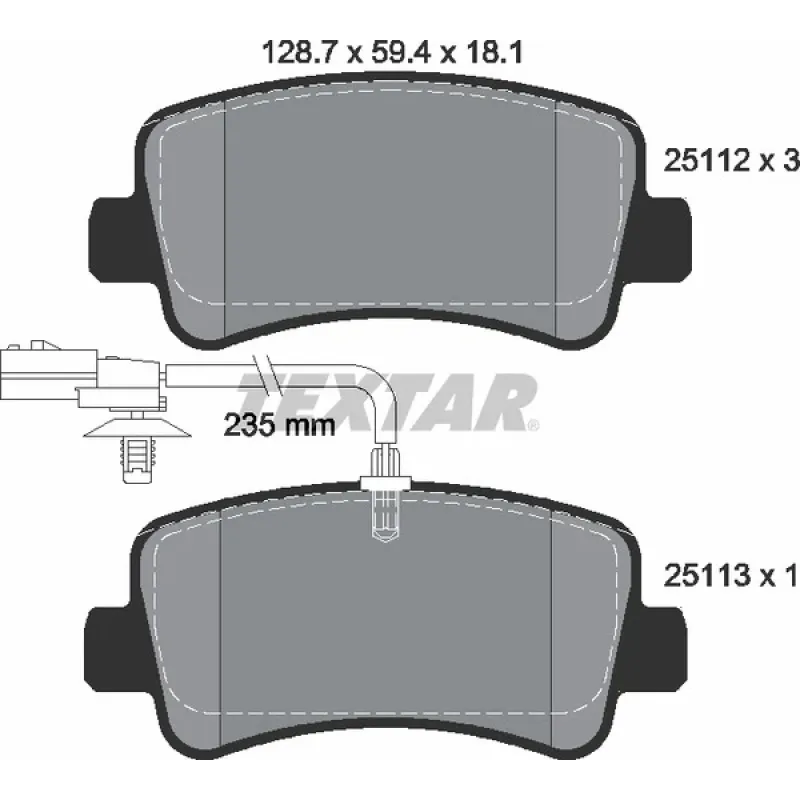 Колодки гальмівні (задні) Renault Master/Opel Movano 10- (Brembo) Q+ (однокатк.)/(з датчиком)