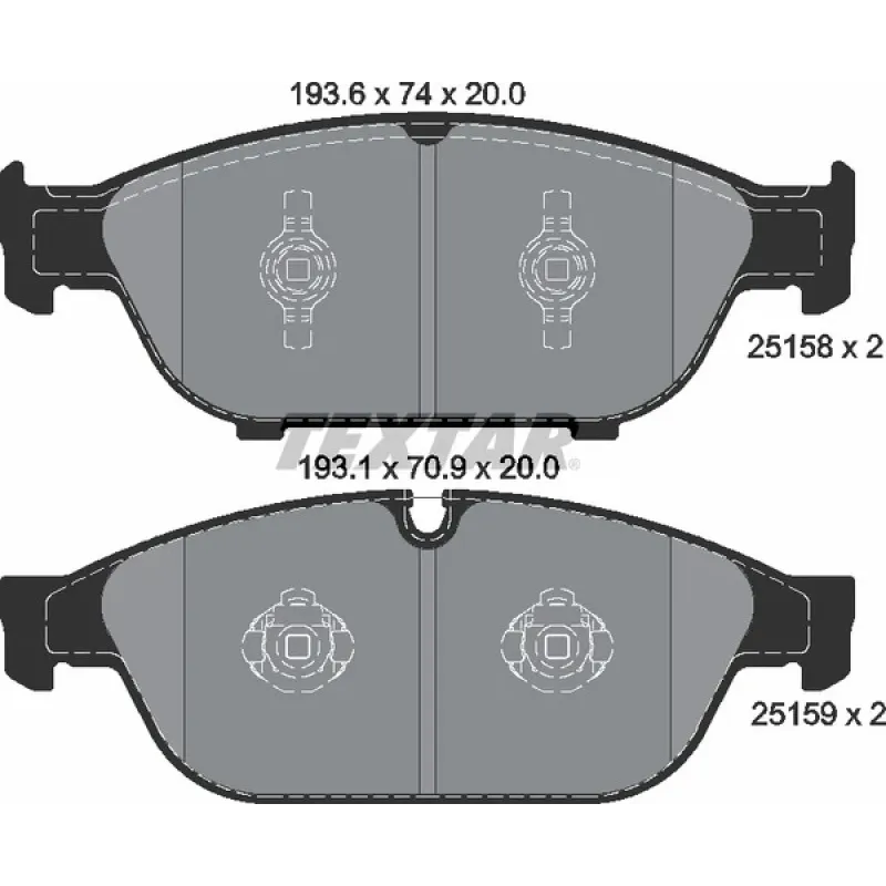 Колодки гальмівні (передні) Audi A6/A7 10- (Teves) Q+