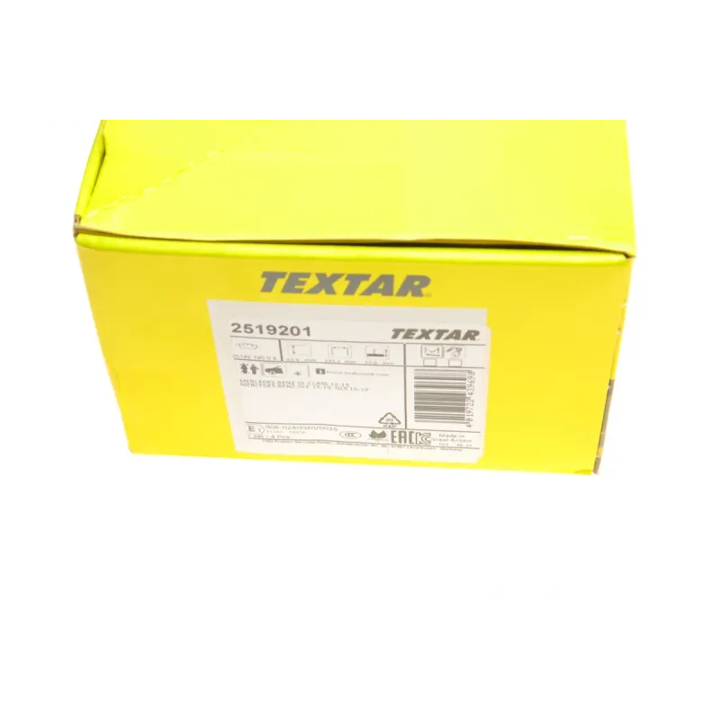 Колодки гальмівні передні TEXTAR 2519201 для Mercedes-Benz GLE W166/GLS X166 2011-2019, 193.3x64x19 мм