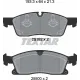 Колодки гальмівні передні TEXTAR 2519202 для Mercedes-Benz M/GL/GLE/GLS-Class W166/X166 2011-, 193.3x64x21.3 мм