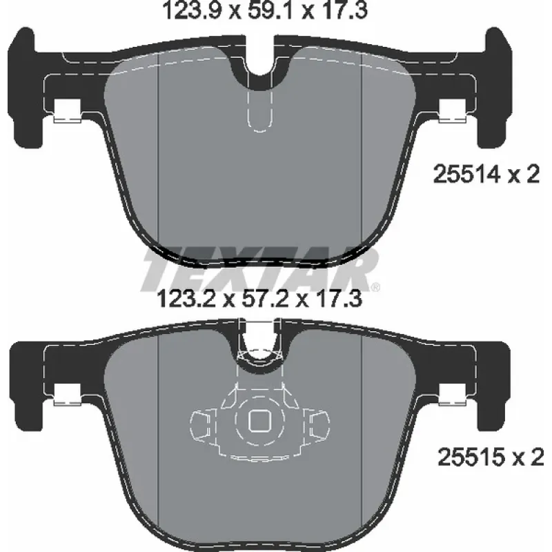 Колодки гальмівні (задні) BMW 3 (F30/F31/F34)/ 4 (F32/F36) 11- (Ate-Teves) Q+