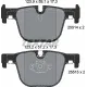 Колодки гальмівні (задні) BMW 3 (F30/F31/F34)/ 4 (F32/F36) 11- (Ate-Teves) Q+